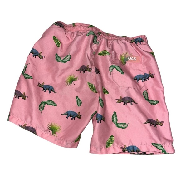 Oas kids boys swim trunks pink dinosaurs 12 bathing suit swimsuit - Picture 5 of 5